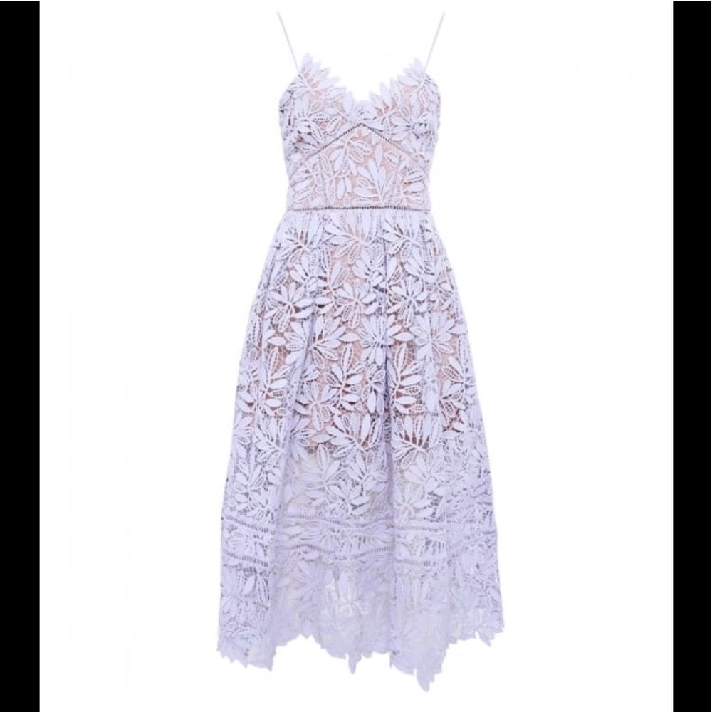 Self Portrait ‘Laelia’ Guipure Lace Dress (Sz 0/2)